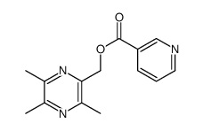 (3,5,6-trimethylpyrazin-2-yl)methyl pyridine-3-carboxylate结构式