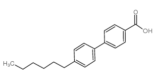 4-n-hexylbiphenyl-4'-carboxylic acid Structure
