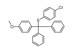 1-chloro-4-[(4-methoxyphenyl)-diphenylmethyl]sulfanylbenzene结构式