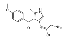 2-amino-N-[4-(4-methoxybenzoyl)-5-methyl-1H-pyrrol-3-yl]acetamide Structure