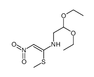 2,2-diethoxy-N-(1-methylsulfanyl-2-nitroethenyl)ethanamine Structure