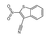 2-硝基苯并[b]噻吩-3-甲腈结构式