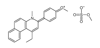 1-ethyl-3-(4-methoxyphenyl)-4-methylbenzo[f]quinolin-4-ium,methyl sulfate Structure