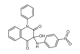 3-hydroxy-3-(4-nitro-anilino)-1-phenyl-1H-quinoline-2,4-dione Structure