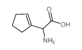 Amino(1-cyclopenten-1-yl)acetic acid结构式