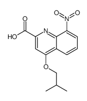 4-(2-methylpropoxy)-8-nitroquinoline-2-carboxylic acid结构式