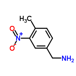 4-甲基-3-硝基苄胺结构式
