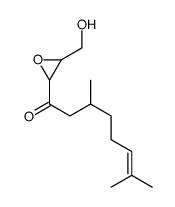 1-[3-(hydroxymethyl)oxiran-2-yl]-3,7-dimethyloct-6-en-1-one Structure