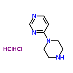 4-(哌嗪-1-基)嘧啶二盐酸盐结构式