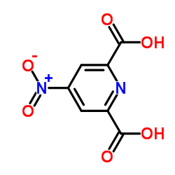 4-硝基-2,6-吡啶二甲酸结构式