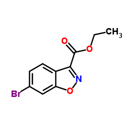 6-溴苯并异恶唑-3-甲酸乙酯结构式