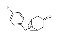 8-[(4-氟苯基)甲基]-8-氮杂双环[3.2.1]辛烷-3-酮结构式