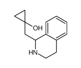 1-(1,2,3,4-tetrahydroisoquinolin-1-ylmethyl)cyclopropan-1-ol结构式