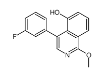 4-(3-fluorophenyl)-1-methoxyisoquinolin-5-ol Structure