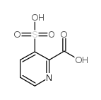 3-磺酸吡啶-2-羧酸结构式