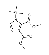 1-trimethylsilanyl-1H-imidazole-4,5-dicarboxylic acid dimethyl ester结构式