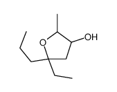 5-ethyl-2-methyl-5-propyloxolan-3-ol Structure
