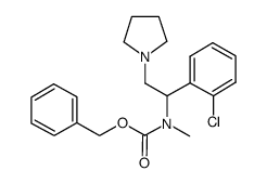 1-吡咯烷-2-(2-氯苯基)-2-(n-cbz-n-甲基)氨基-乙烷结构式