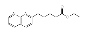 ethyl 5-(1,8-naphthyridin-2-yl)pentanoate结构式