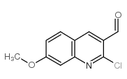 2-氯-7-甲氧基-3-喹啉甲醛结构式