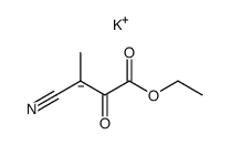 potassium 3-cyano-1-ethoxy-1-oxobut-2-en-2-olate Structure