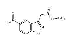 2-(5-硝基苯并[d]异噁唑-3-基)乙酸甲酯结构式