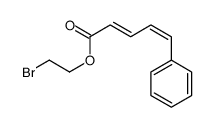 2-bromoethyl 5-phenylpenta-2,4-dienoate Structure