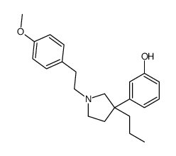 3-[1-(4-Methoxyphenethyl)-3-propyl-3-pyrrolidinyl]phenol结构式