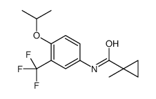 1-methyl-N-[4-propan-2-yloxy-3-(trifluoromethyl)phenyl]cyclopropane-1-carboxamide Structure