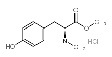 N2-甲基-L-酪氨酸甲酯盐酸盐结构式