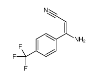3-amino-3-[4-(trifluoromethyl)phenyl]acrylonitrile结构式
