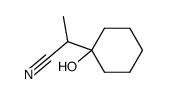 1-Hydroxy-α-methylcyclohexaneacetonitrile结构式