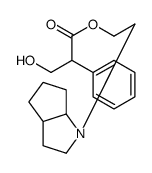 2-(3,3a,4,5,6,6a-hexahydro-2H-cyclopenta[b]pyrrol-1-yl)ethyl 3-hydroxy-2-phenylpropanoate Structure