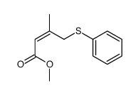 methyl 3-methyl-4-phenylsulfanylbut-2-enoate Structure