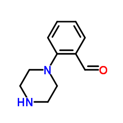 2-哌嗪-1-苯甲醛结构式