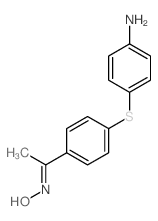 (NE)-N-[1-[4-(4-aminophenyl)sulfanylphenyl]ethylidene]hydroxylamine Structure