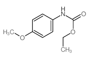 Carbamic acid,N-(4-methoxyphenyl)-,ethyl ester Structure