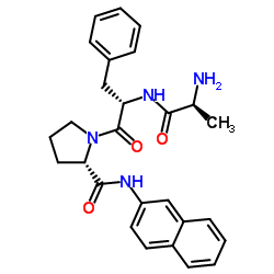 H-Ala-Phe-Pro-βNA · HCl结构式