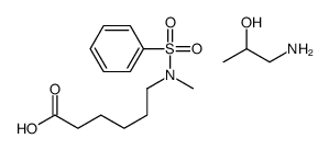 1-aminopropan-2-ol,6-[benzenesulfonyl(methyl)amino]hexanoic acid Structure
