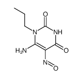 6-amino-5-nitroso-1-propylpyrimidine-2,4(1H,3H)-dione结构式