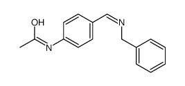 N-[4-(benzyliminomethyl)phenyl]acetamide Structure