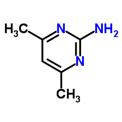 2-氨基-4,6-二甲基嘧啶结构式