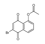 6-Bromo-5,8-dioxo-5,8-dihydronaphthalen-1-yl acetate Structure