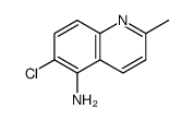 6-chloro-2-methylquinolin-5-amine结构式