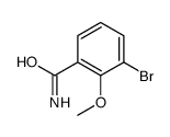 3-溴-2-甲氧基苯甲酰胺结构式