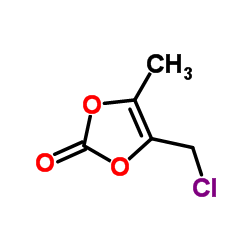 4-氯甲基-5-甲基-1,3-二氧杂环戊烯-2-酮结构式