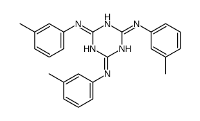 N,N',N''-Tri(m-tolyl)-1,3,5-triazine-2,4,6-triamine Structure