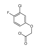 3-氯-4-氟-苯氧基乙酰氯结构式