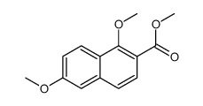 methyl 1,6-dimethoxynaphthalene-2-carboxylate结构式