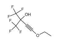 4-ethoxy-1,1,1-trifluoro-2-(trifluoromethyl)-3-butyn-2-ol结构式